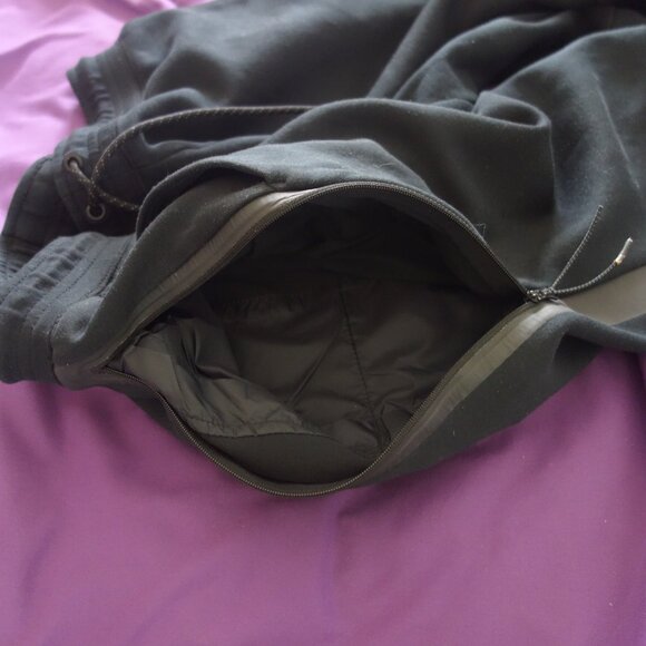 Nike 66% Cotton/34% Polyester Size M Black Sweat Pants - Picture 12 of 16